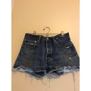 Levi's High-Waisted Denim Shorts